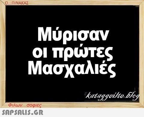 Ο...ΠΙΝΑΚΑΣ Μύρισαν οι πρώτες Μασχαλιές Φιλων...σοφιες  kataggeilte.Elog