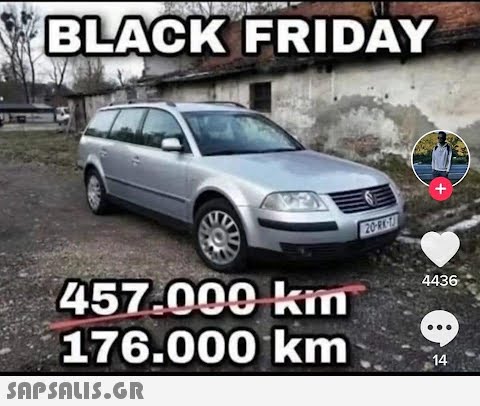 BLACK FRIDAY 457.000 km 176.000 km  20-RK-1 + 4436 • 14