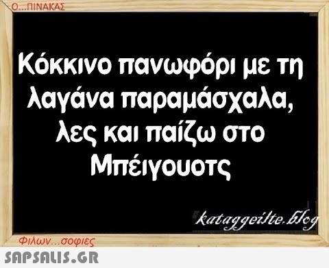 Ο...ΠΙΝΑΚΑΣ Κόκκινο πανωφόρι με τη λαγάνα παραμάσχαλα, λες και παίζω στο Μπέιγουοτς Φιλων...σοφιες  kataggeilte.Elog